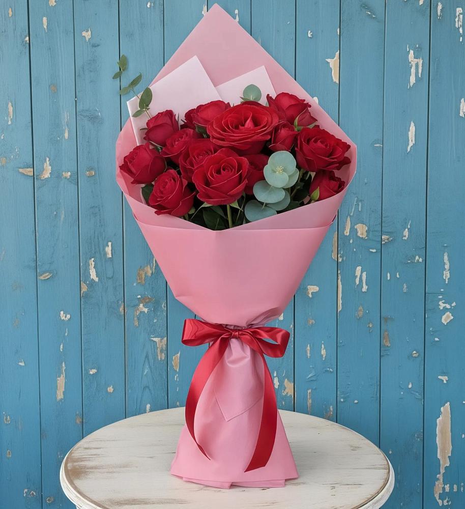 Букет цветов из: Розы в Махмуде-Мектебе