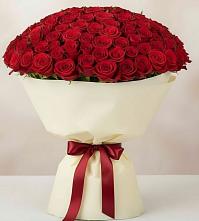 Букет 101 Красная роза Милано в Махмуде-Мектебе
