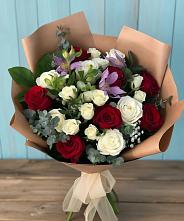 Букет цветов из:  Розы и Альстромерии в Махмуде-Мектебе