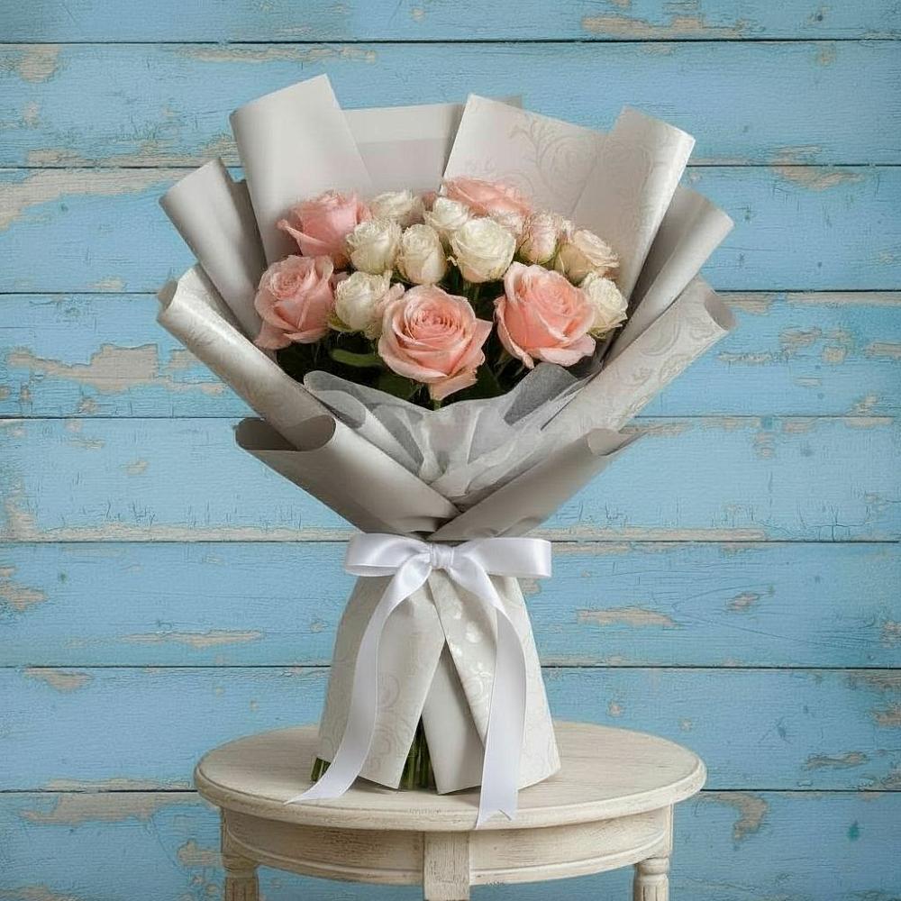 Букет цветов из: Розы в Махмуде-Мектебе