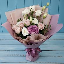 Букет цветов из:  Розы и Лизиантусы #REPLACE_PRED# Махмуде-Мектебе