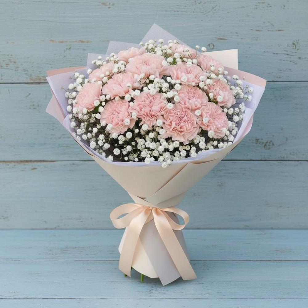 Букет цветов из: Гвоздики в Махмуде-Мектебе