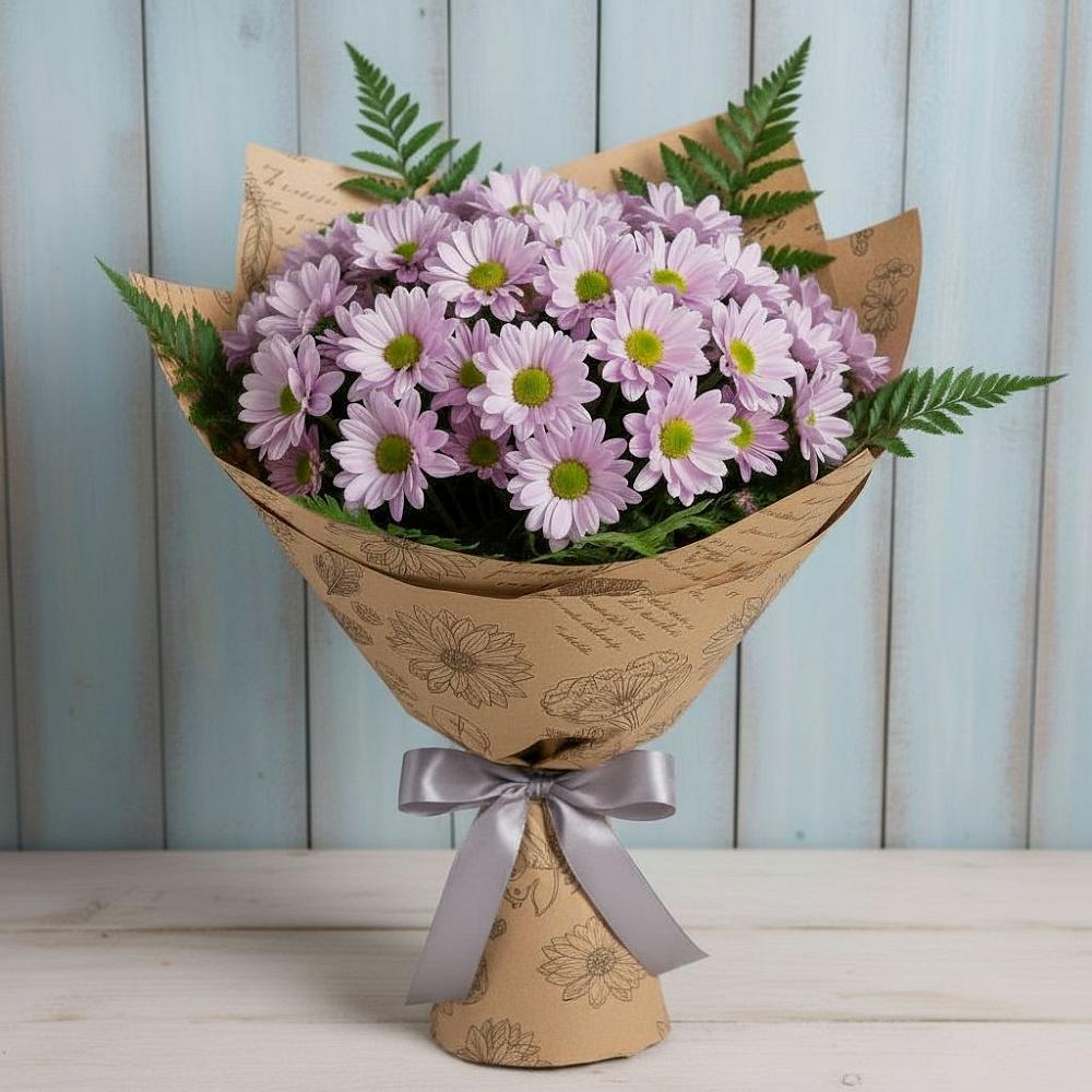 Букет цветов из: Хризантемы в Махмуде-Мектебе