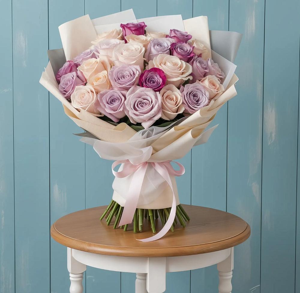 Букет цветов из: Розы в Махмуде-Мектебе