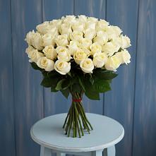 Букет 51 Белая роза Эдлесс Лав в Махмуде-Мектебе