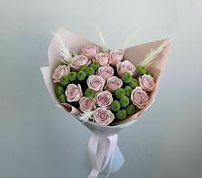 Букет цветов из:  Розы и Хризантемы в Махмуде-Мектебе
