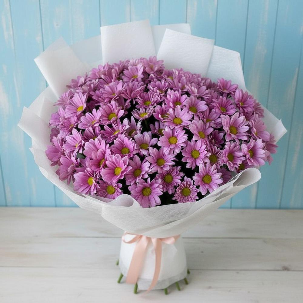 Букет цветов из: Хризантемы в Махмуде-Мектебе