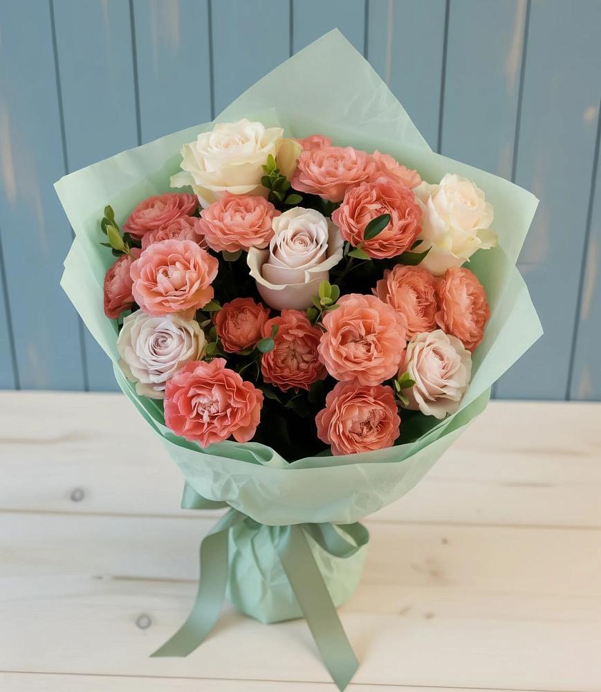 Букет цветов из: Розы в Махмуде-Мектебе