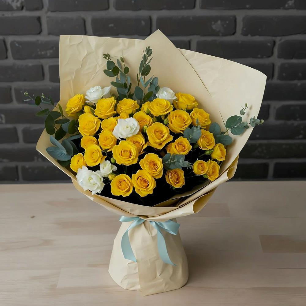 Букет цветов из: Розы в Махмуде-Мектебе