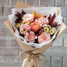 Букет цветов из:  Гвоздики, Хризантемы и Розы в Махмуде-Мектебе