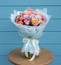 Букет цветов из:  Хризантемы и Розы #REPLACE_PRED# Махмуде-Мектебе