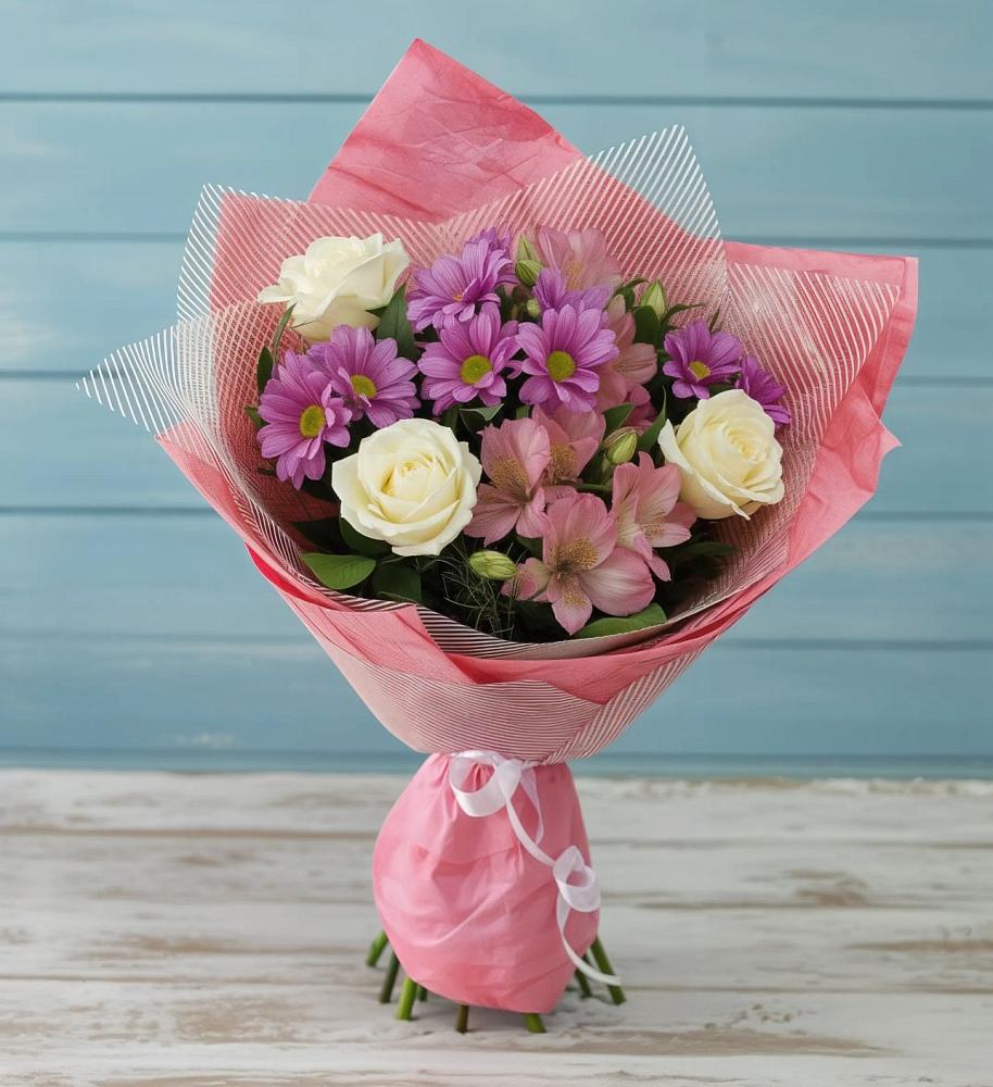 Букет цветов из: Герберы в Махмуде-Мектебе