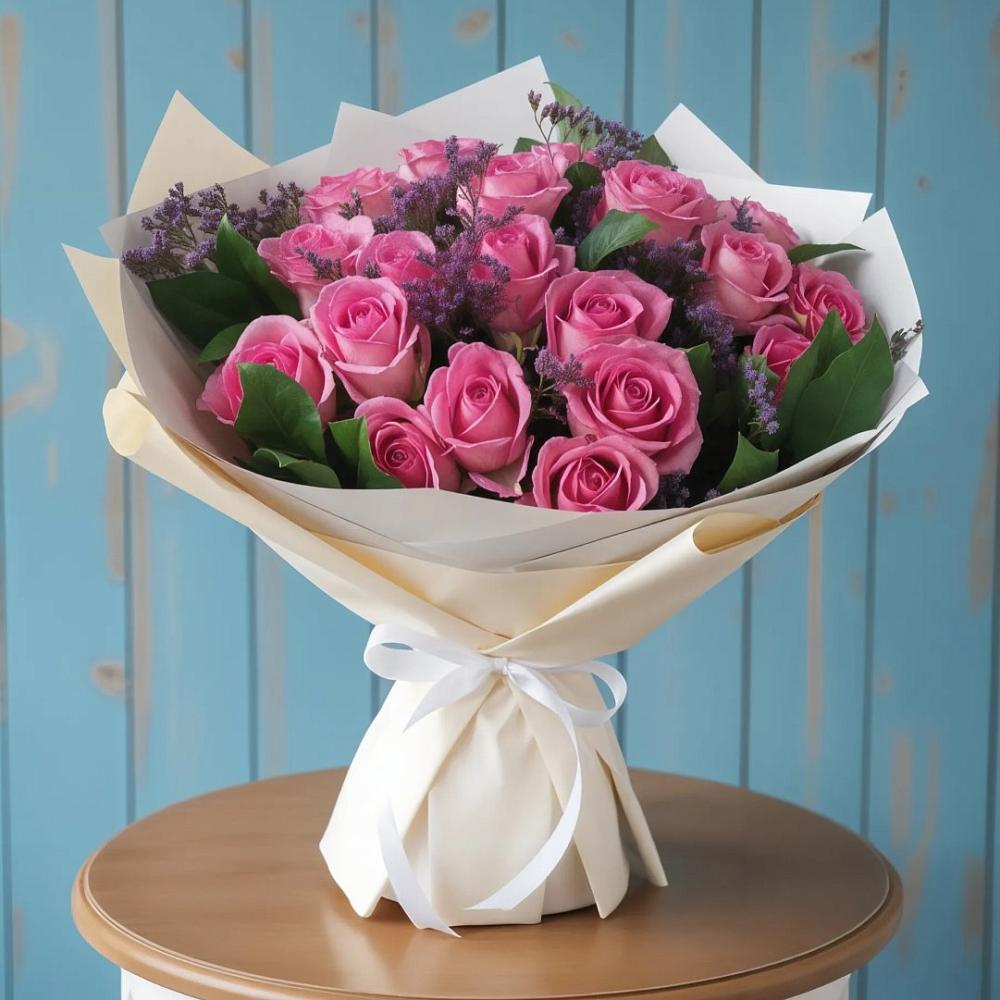 Букет цветов из: Розы в Махмуде-Мектебе