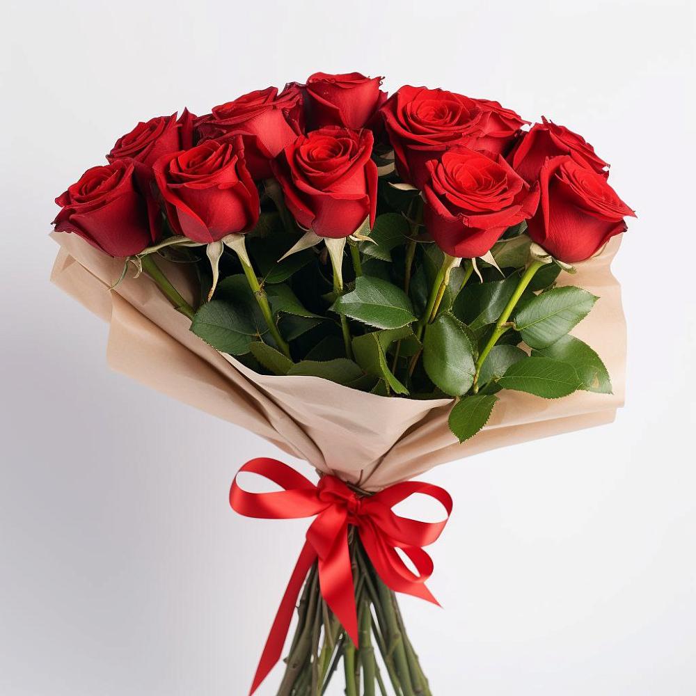 Букет 11 Красных роз Эдлесс Лав в Махмуде-Мектебе